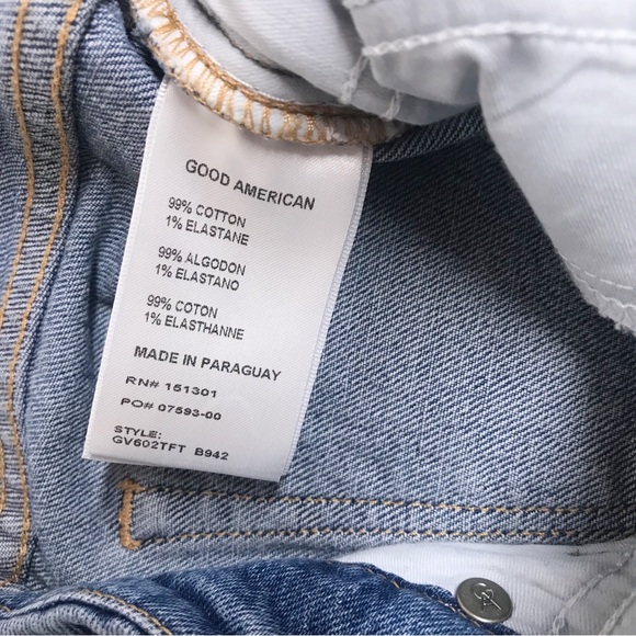 GOOD AMERICAN Good Vintage Ankle Jean Straight Leg Medium Wash Size 6 28 New - Picture 6 of 13